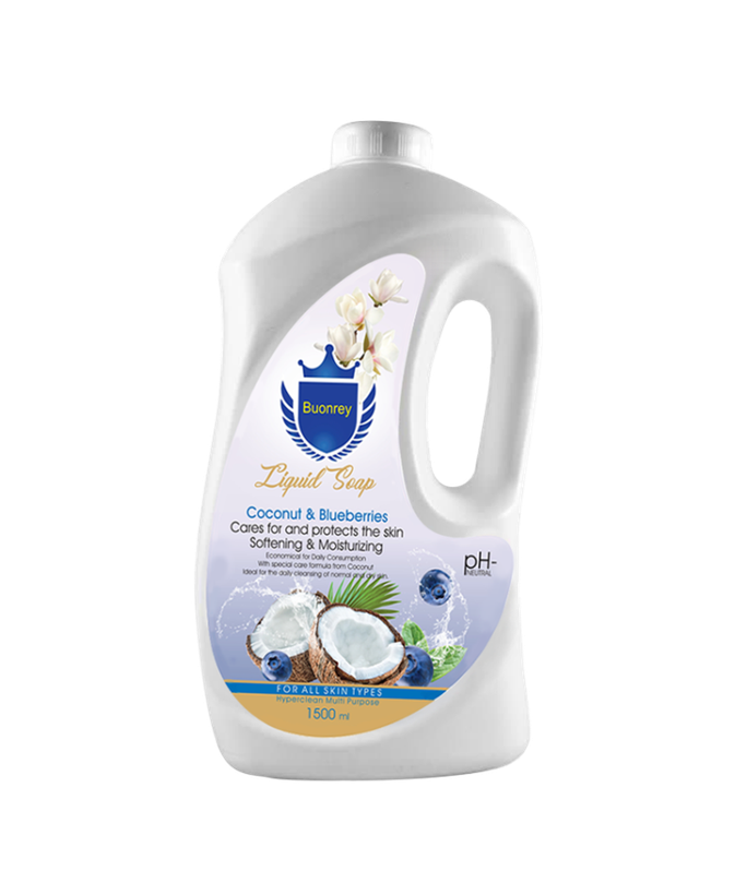 صابون مایع نارگیل و بلوبری گالن ۱۵۰۰ میلی لیتر