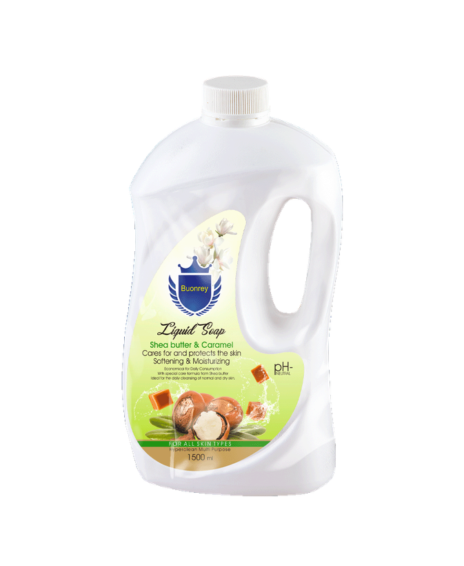 صابون مایع شی باتر و کارامل گالن ۱۵۰۰ میلی لیتر